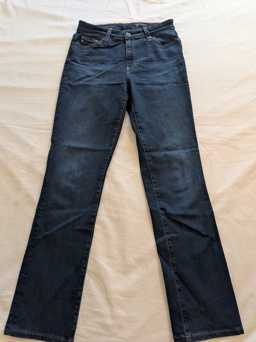 AG Mari Mid-Rise Slim Straight Jeans